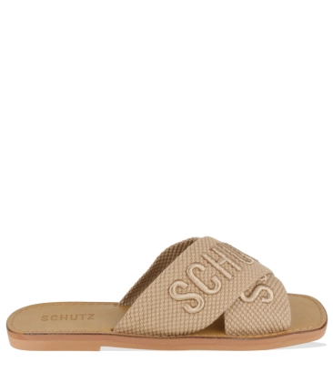 RASTEIRA DE X LOGO SCHUTZ BEGE