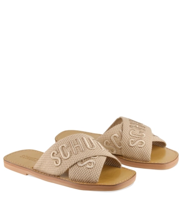 RASTEIRA DE X LOGO SCHUTZ BEGE