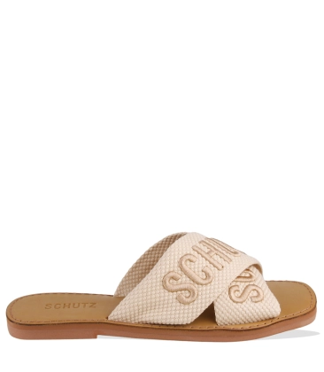 RASTEIRA DE X LOGO SCHUTZ BEGE