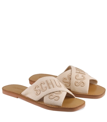 RASTEIRA DE X LOGO SCHUTZ BEGE