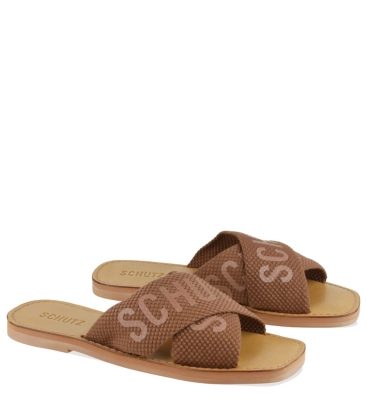 RASTEIRA DE X LOGO SCHUTZ MARROM