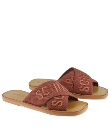 RASTEIRA DE X LOGO SCHUTZ MARROM