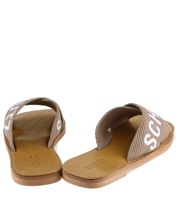 RASTEIRA DE X LOGO SCHUTZ MARROM