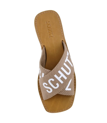 RASTEIRA DE X LOGO SCHUTZ MARROM