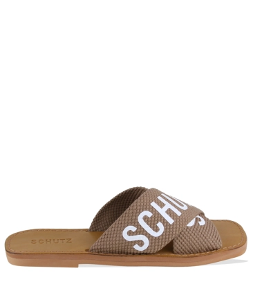 RASTEIRA DE X LOGO SCHUTZ MARROM