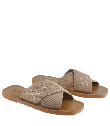 RASTEIRA DE X LOGO SCHUTZ MARROM