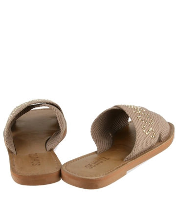 RASTEIRA DE X LOGO SCHUTZ MARROM