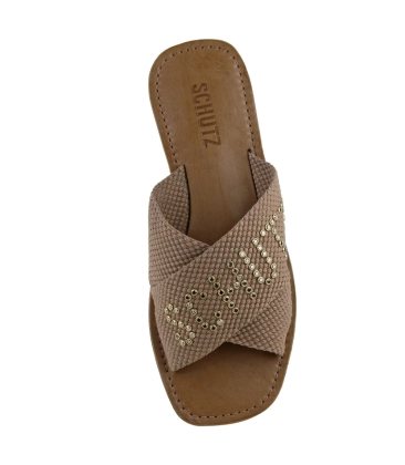 RASTEIRA DE X LOGO SCHUTZ MARROM