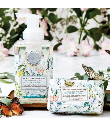 SABONETE LÍQUIDO BUTTERLFY FIELDS MICHEL DESIGN WORKS