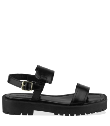 SANDÁLIA FLATFORM SALTO BAIXO BENTANA PRETO