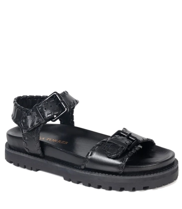 SANDÁLIA FLATFORM SCARLET PAULA TORRES PRETO