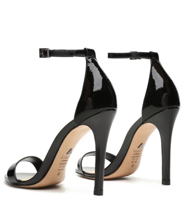 Sandália Schutz Salto Alto Tiras Preta | ZZ MALL