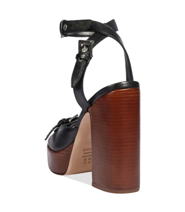 SANDÁLIA PLATAFORMA SALTO ALTO SCHUTZ PRETO