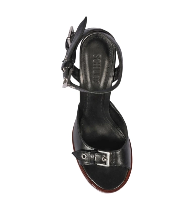 SANDÁLIA PLATAFORMA SALTO ALTO SCHUTZ PRETO