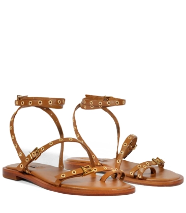 SANDÁLIA RASTEIRA ANNETE FLAT SCHUTZ MARROM