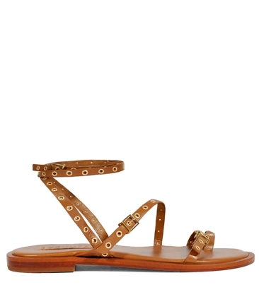 SANDÁLIA RASTEIRA ANNETE FLAT SCHUTZ MARROM
