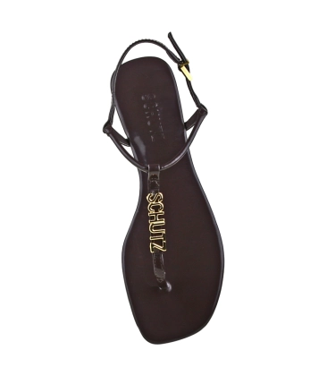 SANDÁLIA RASTEIRA CRYSTAL SCHUTZ MARROM