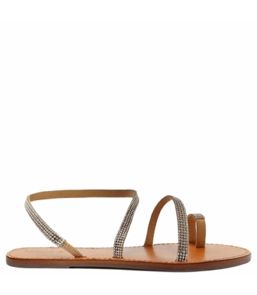 SANDÁLIA RASTEIRA IRIS SHINE SCHUTZ BEGE