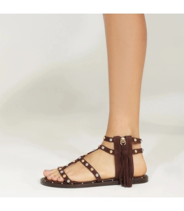 SANDÁLIA RASTEIRA KANYA GLADIADORA SCHUTZ MARROM