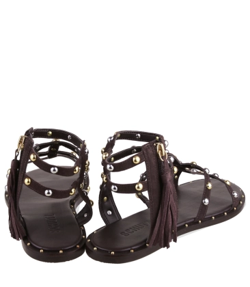 SANDÁLIA RASTEIRA KANYA GLADIADORA SCHUTZ MARROM