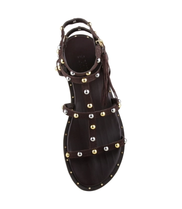 SANDÁLIA RASTEIRA KANYA GLADIADORA SCHUTZ MARROM