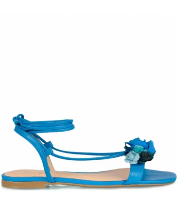SANDÁLIA FLOWER LUIZA BARCELOS AZUL | Acquarela Shop