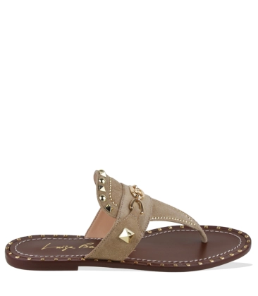 SANDÁLIA RASTEIRA LUIZA BARCELOS BEGE