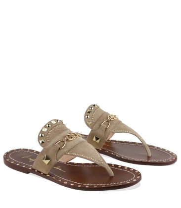 SANDÁLIA RASTEIRA LUIZA BARCELOS BEGE