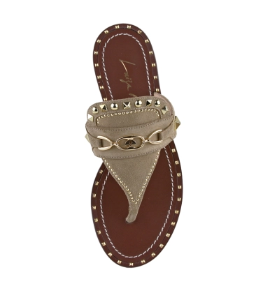 SANDÁLIA RASTEIRA LUIZA BARCELOS BEGE