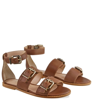 SANDÁLIA RASTEIRA LUIZA BARCELOS CARAMELO