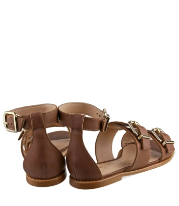 SANDÁLIA RASTEIRA LUIZA BARCELOS CARAMELO