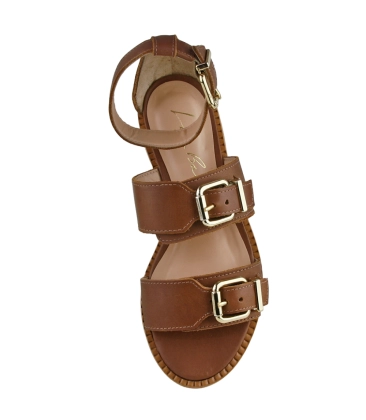 SANDÁLIA RASTEIRA LUIZA BARCELOS CARAMELO