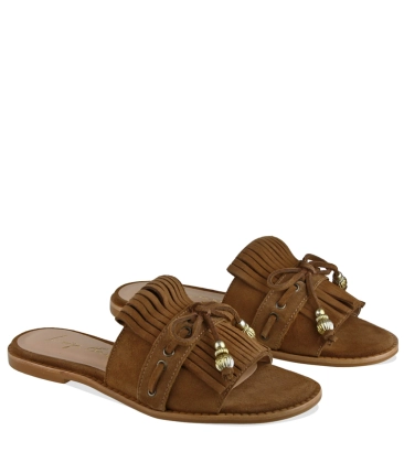 SANDÁLIA RASTEIRA LUIZA BARCELOS CARAMELO