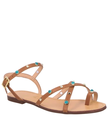 SANDÁLIA RASTEIRA LUIZA BARCELOS CARAMELO