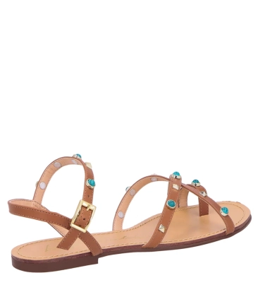 SANDÁLIA RASTEIRA LUIZA BARCELOS CARAMELO