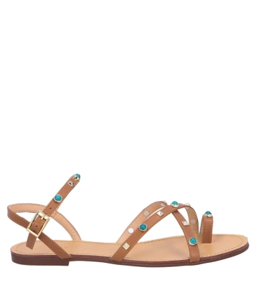 SANDÁLIA RASTEIRA LUIZA BARCELOS CARAMELO