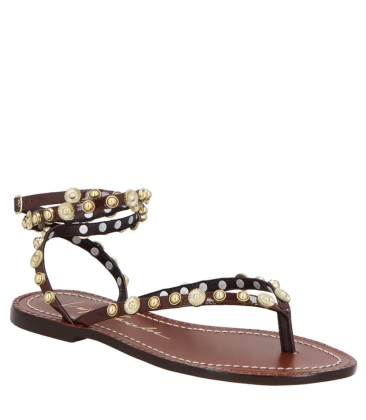 SANDÁLIA RASTEIRA LUIZA BARCELOS MARROM