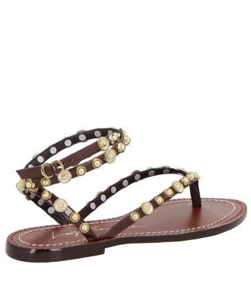 SANDÁLIA RASTEIRA LUIZA BARCELOS MARROM