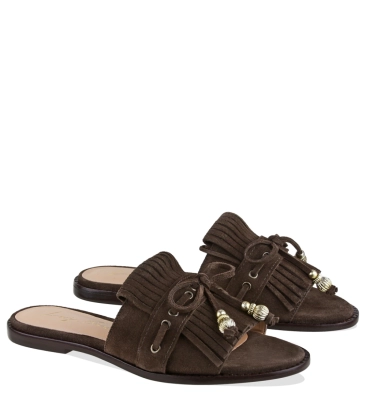 SANDÁLIA RASTEIRA LUIZA BARCELOS MARROM