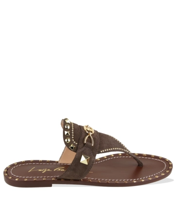 SANDÁLIA RASTEIRA LUIZA BARCELOS MARROM