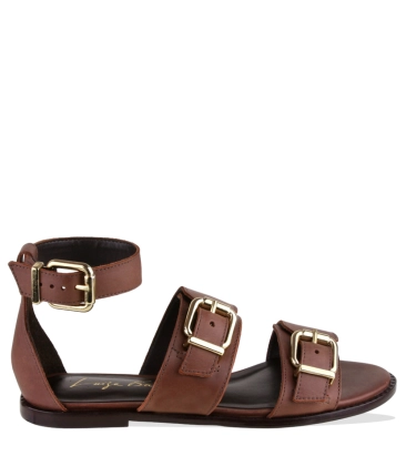 SANDÁLIA RASTEIRA LUIZA BARCELOS MARROM