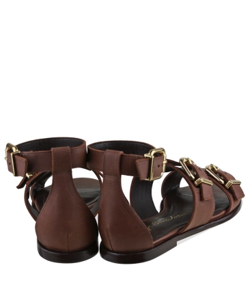 SANDÁLIA RASTEIRA LUIZA BARCELOS MARROM