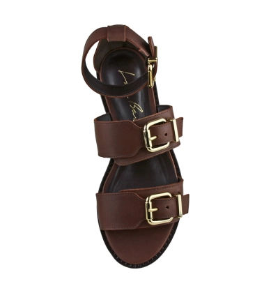 SANDÁLIA RASTEIRA LUIZA BARCELOS MARROM