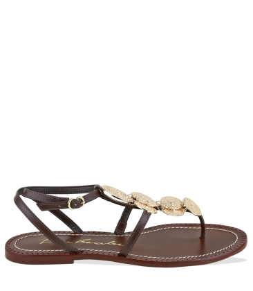 SANDÁLIA RASTEIRA LUIZA BARCELOS MARROM