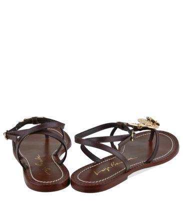 SANDÁLIA RASTEIRA LUIZA BARCELOS MARROM