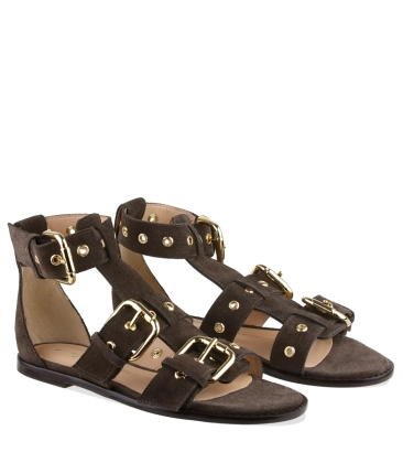 SANDÁLIA RASTEIRA LUIZA BARCELOS MARROM