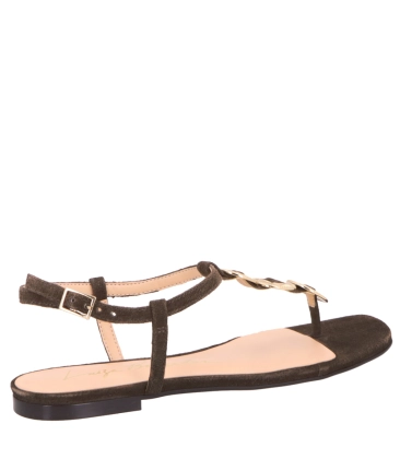 SANDÁLIA RASTEIRA LUIZA BARCELOS MARROM
