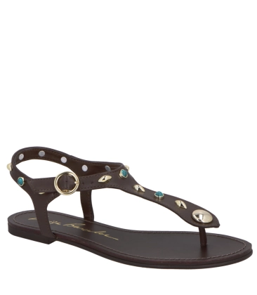 SANDÁLIA RASTEIRA LUIZA BARCELOS MARROM