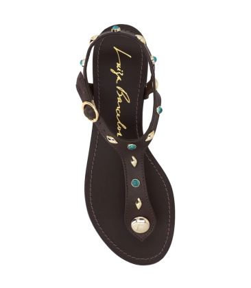 SANDÁLIA RASTEIRA LUIZA BARCELOS MARROM