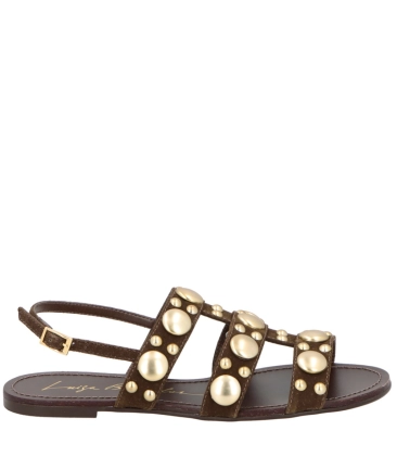 SANDÁLIA RASTEIRA LUIZA BARCELOS MARROM